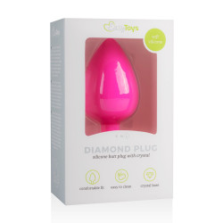 EasyToys Anal Collection Plug Bijou Diamond Rose 8 x 4cm